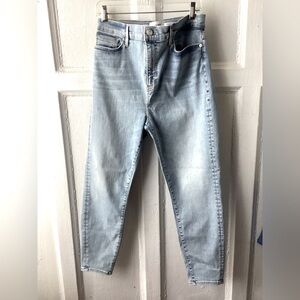 Frame Denim Le High Skinny Crop Jeans in Light Blue